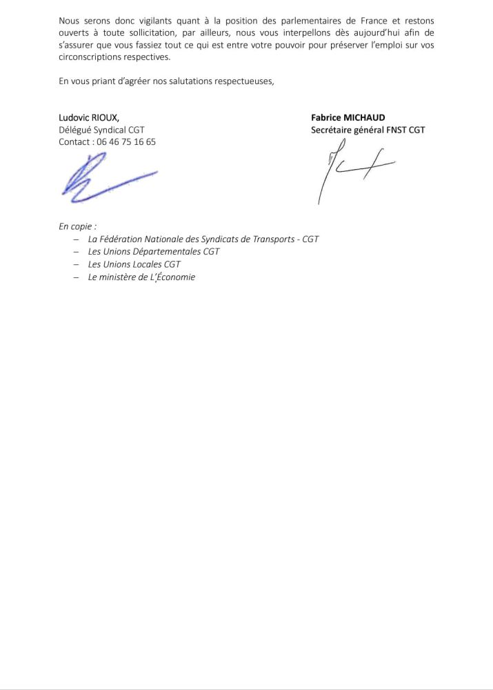 Courrier candidats aux législatives PSE Just Eat page 2